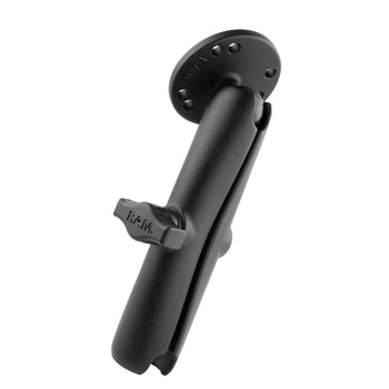 RAM-B-103U-C:RAM-B-103U-C_2:RAM Double Socket Arm with Round Plate - B Size Long