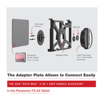 RAM-GDS-ROTO2-PAN16U:RAM-GDS-ROTO2-PAN16U_5:GDS Roto-Mag<sup>™</sup> 3-in-1 Accessory for Panasonic FZ-A3
