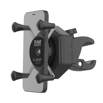 RAM-HOL-UN7-462-400:RAM-HOL-UN7-462-400_1:RAM X-Grip Phone Mount with Vibe-Safe™ & Small Tough-Claw™