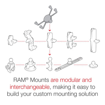 RAM-HOL-UN10BU:RAM-HOL-UN10BU_7:RAM X-Grip Large Phone Holder with Ball - B Size