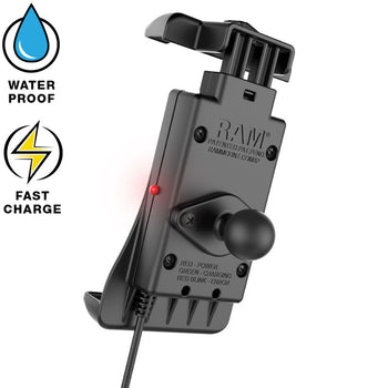 RAM-HOL-UN14WB-1:RAM-HOL-UN14WB-1_3:RAM Quick-Grip™ 15W Waterproof Wireless Charging Holder with Ball