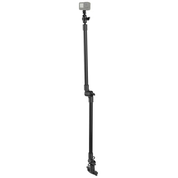 RAP-422-18-18-A-GOP1:RAP-422-18-18-A-GOP1_1:RAM Tough-Pole™ 48" Action Camera Mount with Double Pipe & Track Base