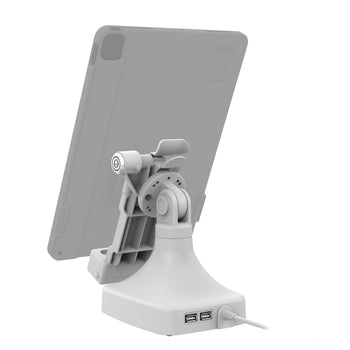 RAM-GDS-DOCKLR-D14-U1C-2A-GRY:RAM-GDS-DOCKLR-D14-U1C-2A-GRY_4:GDS Uni-Conn<sup>™</sup> Locking Tilt & Swivel Dock with USB-C + Data - Gray