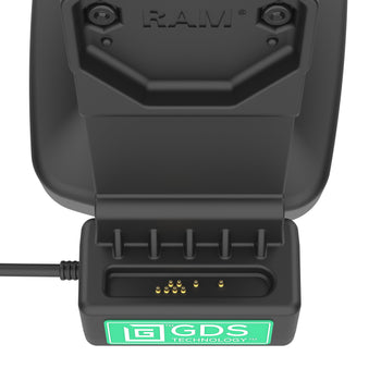 RAM-GDS-DOCKLR-D14-U1C-2A:RAM-GDS-DOCKLR-D14-U1C-2A_6:GDS Uni-Conn<sup>™</sup> Locking Tilt & Swivel Dock with USB-C + Data