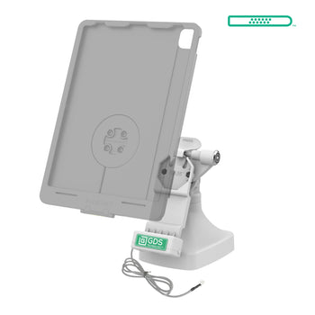 RAM-GDS-DOCKLR-D14-U1E-GRY:RAM-GDS-DOCKLR-D14-U1E-GRY_2:GDS Uni-Conn<sup>™</sup> Locking Tilt & Swivel Dock with PoE - Gray