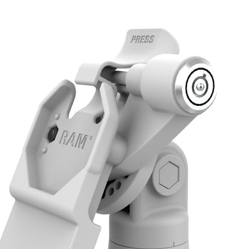RAM-GDS-DOCKLR-D14-U1E-2A-GRY:RAM-GDS-DOCKLR-D14-U1E-2A-GRY_5:GDS Uni-Conn<sup>™</sup> Locking Tilt & Swivel Dock with PoE + Data - Gray