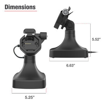 RAM-GDS-DOCKLR-D14-U3C:RAM-GDS-DOCKLR-D14-U3C_7:GDS Uni-Conn<sup>™</sup> Powered Locking Tilt & Swivel Dock with USB-C