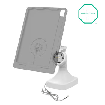 RAM-GDS-DOCK-D14-U3E-2A-GRY:RAM-GDS-DOCK-D14-U3E-2A-GRY_2:GDS Uni-Conn<sup>™</sup> Powered Tilt & Swivel Dock with PoE + Data - Gray
