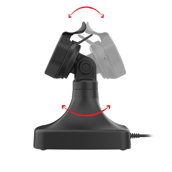 RAM-GDS-DOCK-D14-U3E-2A:RAM-GDS-DOCK-D14-U3E-2A_3:GDS Uni-Conn<sup>™</sup> Powered Tilt & Swivel Dock with PoE + Data