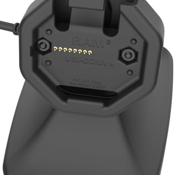 RAM-GDS-DOCK-D14-U3E-2A:RAM-GDS-DOCK-D14-U3E-2A_5:GDS Uni-Conn<sup>™</sup> Powered Tilt & Swivel Dock with PoE + Data