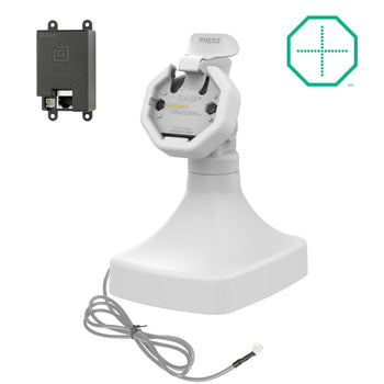 RAM-GDS-DOCK-D14-U3E-GRY:RAM-GDS-DOCK-D14-U3E-GRY_1:GDS Uni-Conn<sup>™</sup> Powered Tilt & Swivel Dock with PoE - Gray
