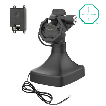 RAM-GDS-DOCKLR-D14-U3E:RAM-GDS-DOCKLR-D14-U3E_1:GDS Uni-Conn<sup>™</sup> Powered Locking Tilt & Swivel Dock with PoE