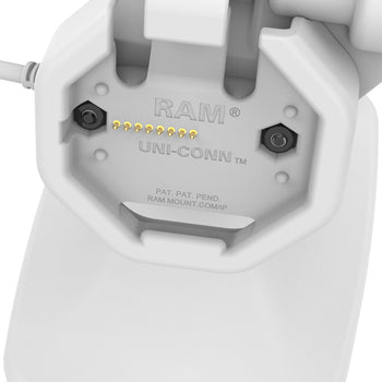 RAM-GDS-DOCKLR-D14-U3E-2A-GRY:RAM-GDS-DOCKLR-D14-U3E-2A-GRY_6:GDS Uni-Conn<sup>™</sup> Powered Locking Tilt & Swivel Dock with PoE + Data - Gray