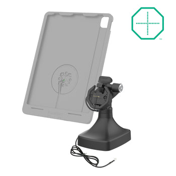 RAM-GDS-DOCKLR-D14-U3E-2A:RAM-GDS-DOCKLR-D14-U3E-2A_2:GDS Uni-Conn<sup>™</sup> Powered Locking Tilt & Swivel Dock with PoE + Data