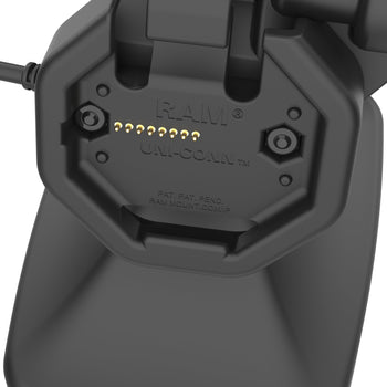 RAM-GDS-DOCKLR-D14-U3E-2A:RAM-GDS-DOCKLR-D14-U3E-2A_6:GDS Uni-Conn<sup>™</sup> Powered Locking Tilt & Swivel Dock with PoE + Data