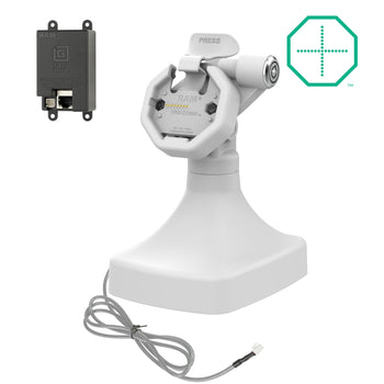 RAM-GDS-DOCKLR-D14-U3E-GRY:RAM-GDS-DOCKLR-D14-U3E-GRY_1:GDS Uni-Conn<sup>™</sup> Powered Locking Tilt & Swivel Dock with PoE - Gray