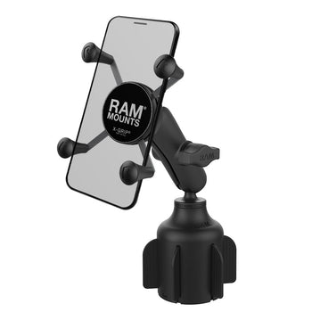 RAP-B-299-4-UN7U:RAP-B-299-4-UN7U_1:RAM X-Grip Phone Mount with RAM Stubby™ Cup Holder Base